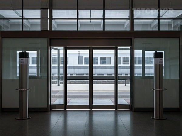 TS100 sliding door for bus station-2