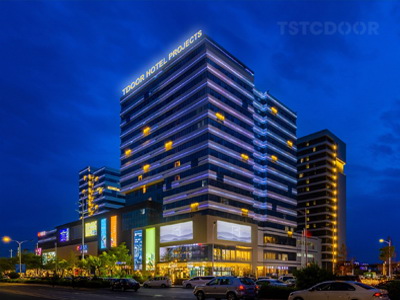 Puerta Giratoria Manual de 3 Hojas para Hotel de Gama media en Asia- TSTC-TMR300