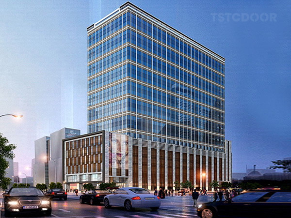 Thai Holiding Tower in Vietnam -TSTC Revolving Door-pic1