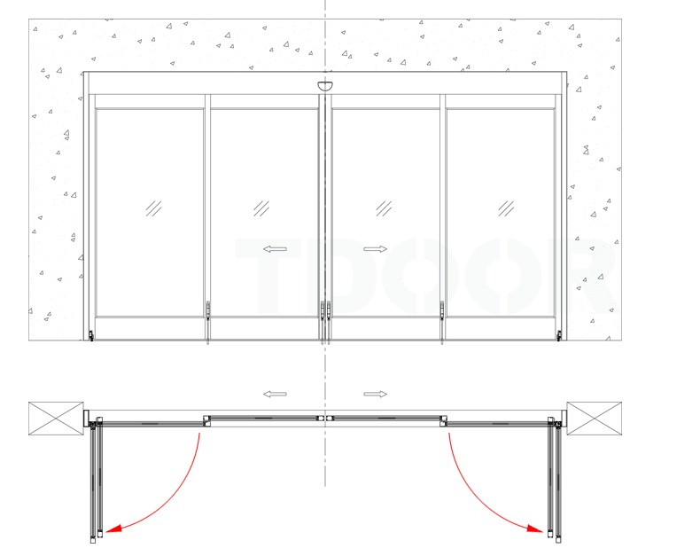 TSTC Sliding Door with Panic Breakout System