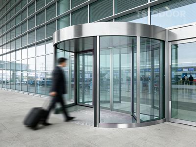 2 Wing Automatic Revolving Door for Airp