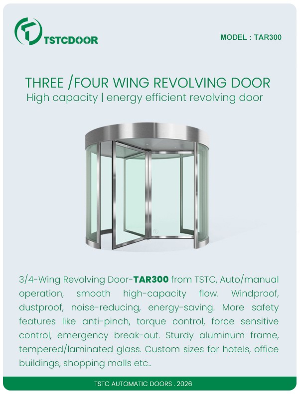 TAR300-Ordinary 3/4 Wing Revolving Door-TSTC