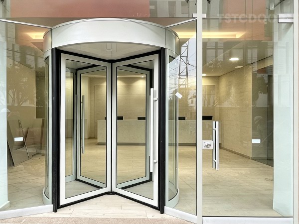 Manual 3/4 wing revolving door-TMR300-TSTC-2