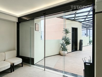 Automatic Frameless Sliding Door for Hotel in Asia |TS300 from TSTC