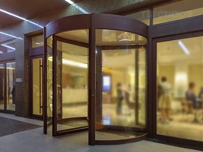 3 Wing Automatic Revolving Door for Hotel Project In Asia
