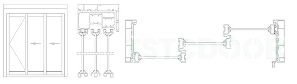 PD Door- TPD100-3 Leaves-TSTC